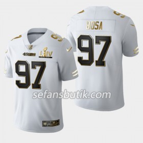San Francisco 49ers Tröjor Nick Bosa 97 Nike Vit Golden Edition 2020 Super Bowl LIV - Herr